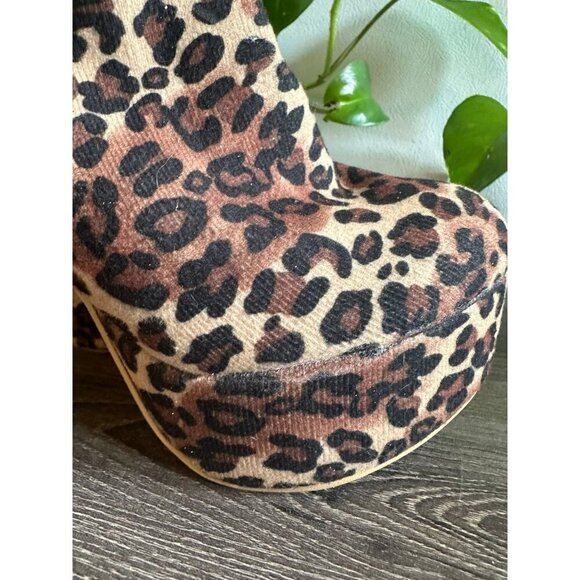 UNsensored Leopard Platform Stiletto Booties – Size 8.5 - Picture 3 of 12